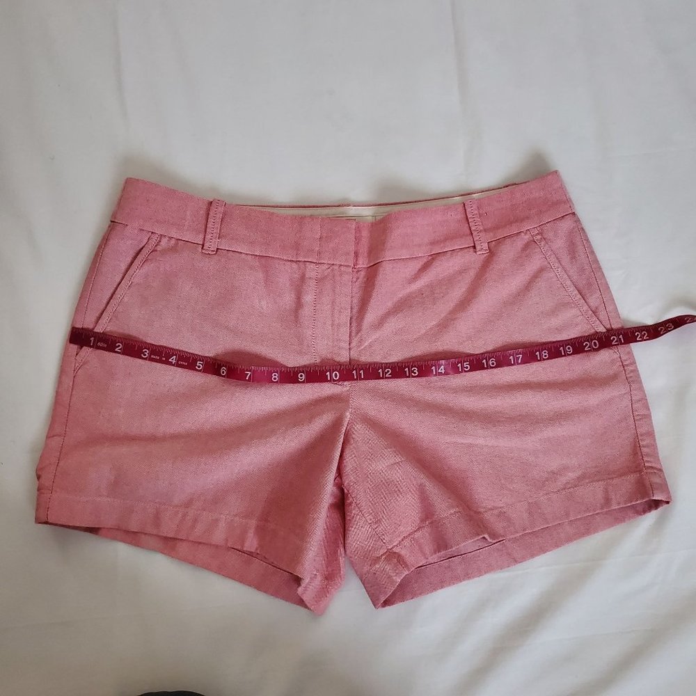 J. Crew Women's 100% Cotton Broken-In Chino Shorts Dusty Pink Size 12 - Picture 9 of 11